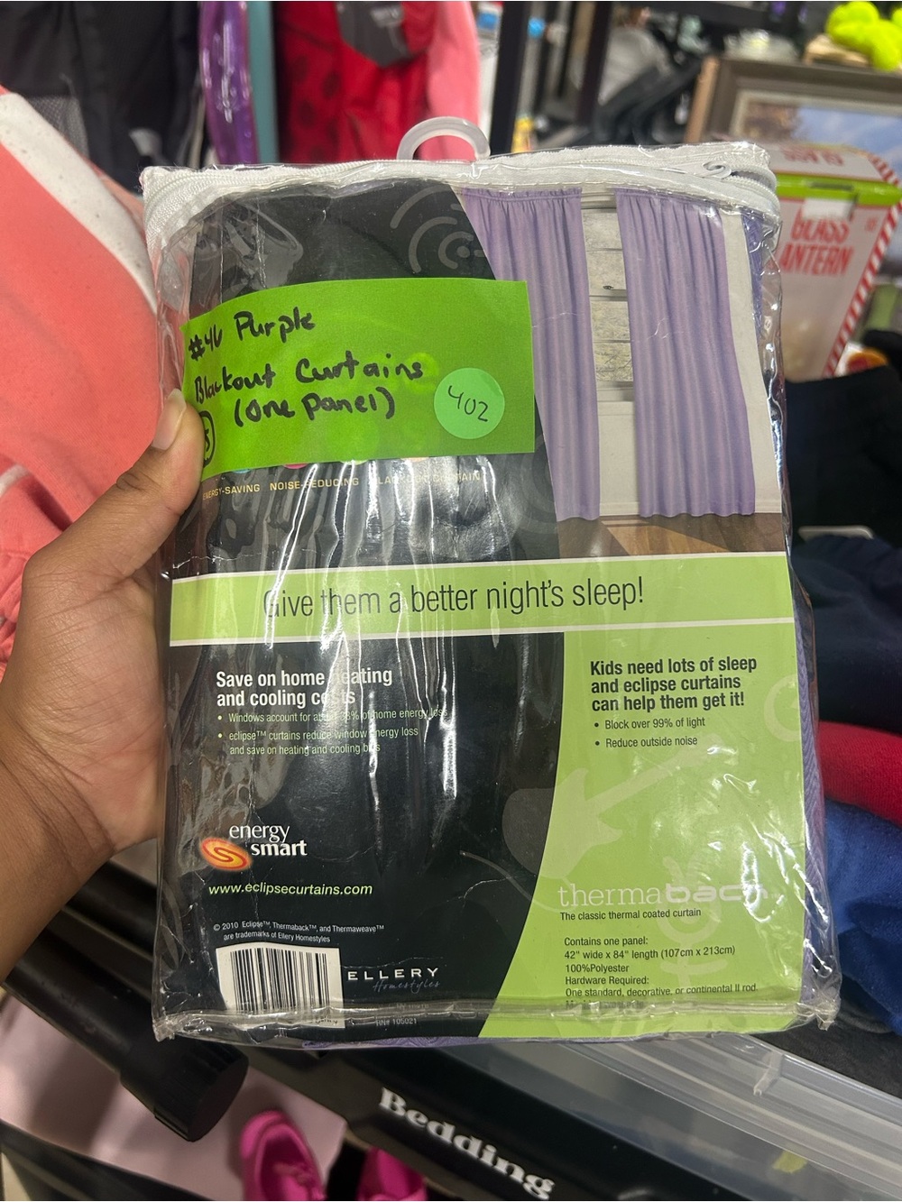 🌵2 for $15🌵 Eclipse Kids Lavender Blackout Curtain Panel
